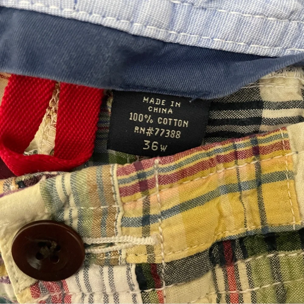 J. Crew Patchwork Field Shorts Men's 36 Summer Vacation Beach Preppy Coastal